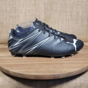 Puma Attacanto Firm/Artificial Ground Soccer Cleats Mens Size US 8‎ Black Shoes